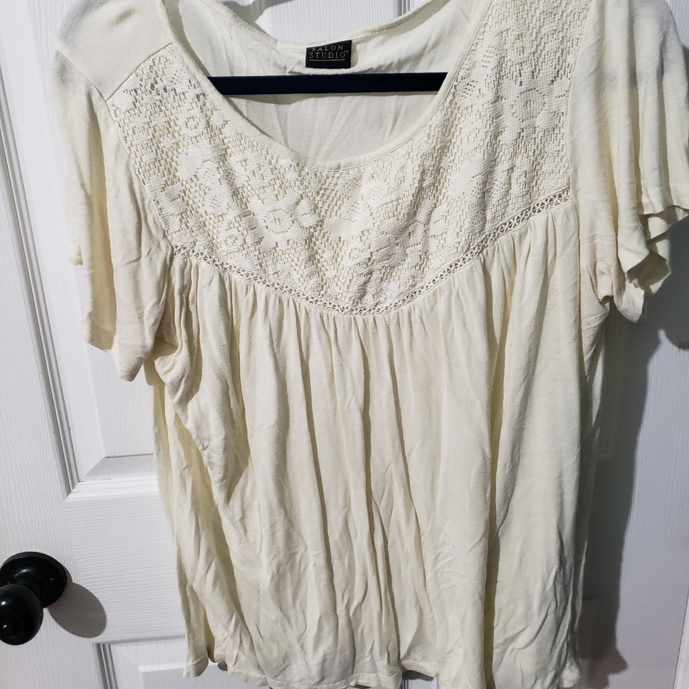 Lace front top